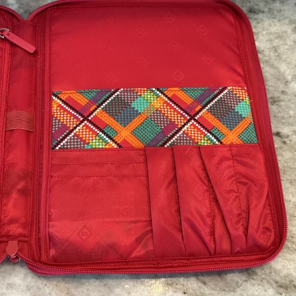 Vera Bradley Commuter Tablet Tamer Organizer Bag RUMBA Pink Travel iPad Floral - Picture 5 of 9